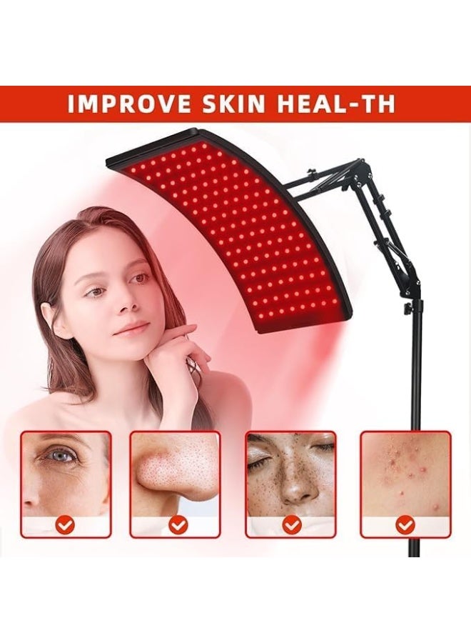 Red Light Therapy for Body, 2 in 1 Removable Red Light Pad Combined with Stand, Infrared Light Therapy Lamp with Timer Control, 660nm 850nm for Elderly Athletes Fitness Pets (with Elastic Strap) - Image 2