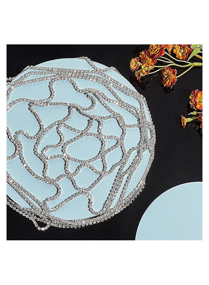 إسكدنيا 2 Pcs 1920s Headpiece Accessories for Women Crystal Rhinestone Head Chain Jewelry Headpieces for Flapper Woman Wedding Girls Cosplay Cleopatra Costume Gatsby Theme Party Belly Dance Delicate - Image 3