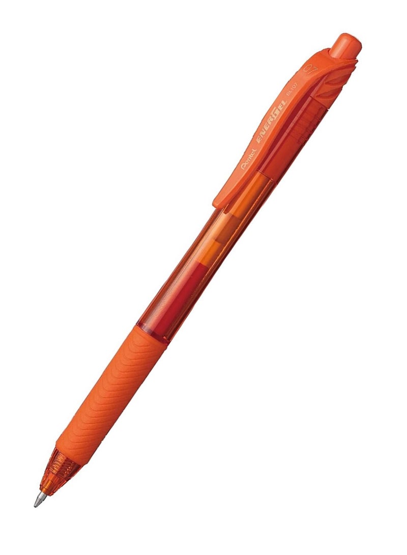 Pentel قلم حبر جل إنرجيل 4 قطع رأس 0.7 مم حبر برتقالي - Image 2