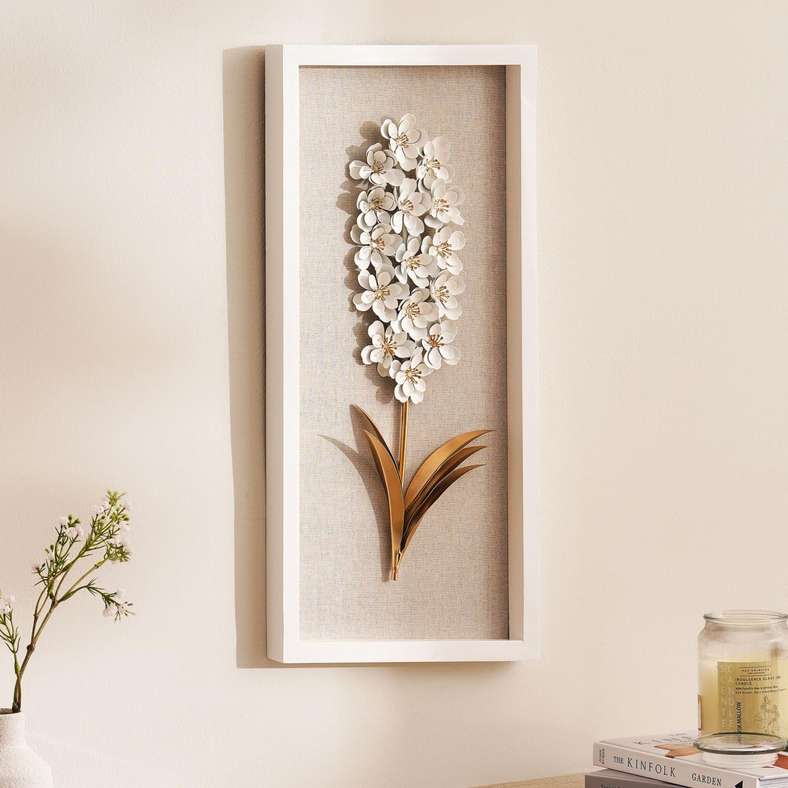 Pan Home ديكور حائط فرانكو الزهري - أبيض - Image 2