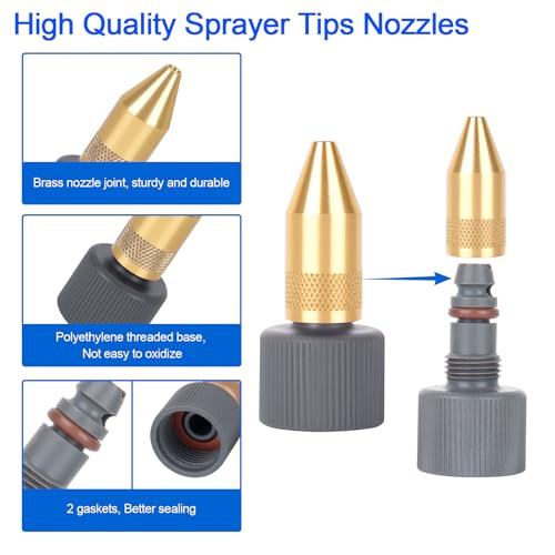 RO6G Backpack Sprayer Nozzle Replacement Smith Sprayer Nozzle 182919, Compatible with Smith NL400 4-Gallon R200 2-Gallon R300 3 Gallon Sprayer Nozzle Tips - 2 Pack - Image 4