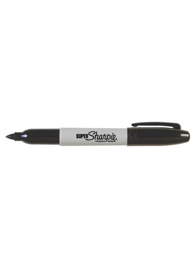 Sharpie Sharpie Super Permanent Markers, Fine Point, Black, 12 Count  - Image 4