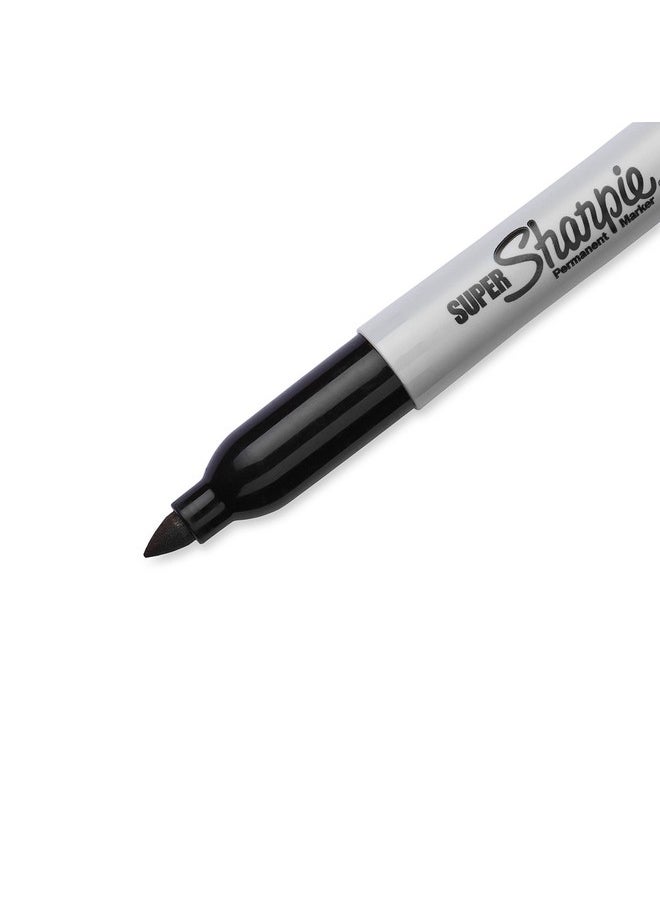 Sharpie Sharpie Super Permanent Markers, Fine Point, Black, 12 Count  - Image 3