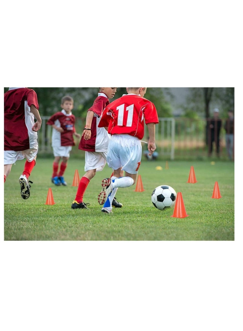 كوول تشيك مخالب المرور - 12 قطعة لممارسة كرة القدم والكرة الطائرة والتدريبات الخارجية وفعاليات الأعياد بألوان متنوعة عشوائية (7 بوصة/18 سم) - Image 2