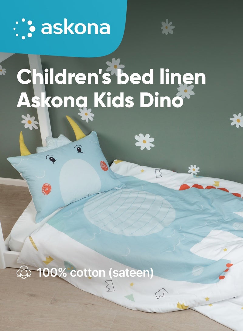 اسكونا Children's bed linen Askona Kids Dino 110x140 - Image 1