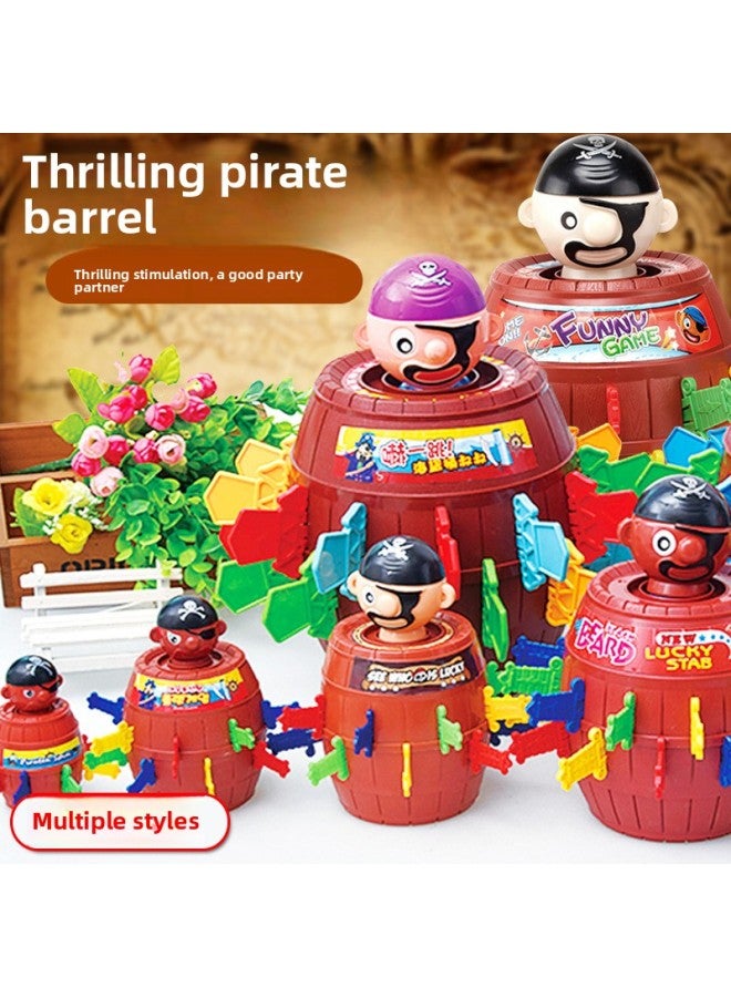One Piece Crocodile Finger Biting Toy Shark Tooth Extraction Parent-Child Game Evil Dog Biting Toy Tricky Props-color:[english Color Box] Pirate Bucket-Small Size (with Piggy Bank) 98g - Image 5