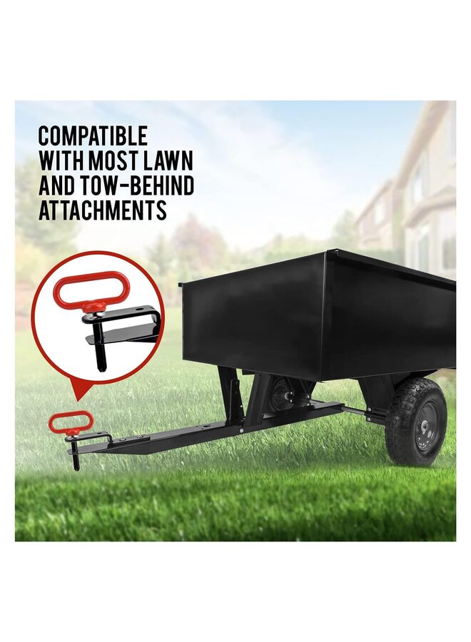Generic Magnetic Hitch Pin Red Color - Lawn Mower Trailer Hitch Pins - Ultra Strong Neodymium Magnet Trailer Gate Pin for Simple One Handed Hook On & Off - Securely Hitch Lawn & Tow Behind Atta  - Image 4