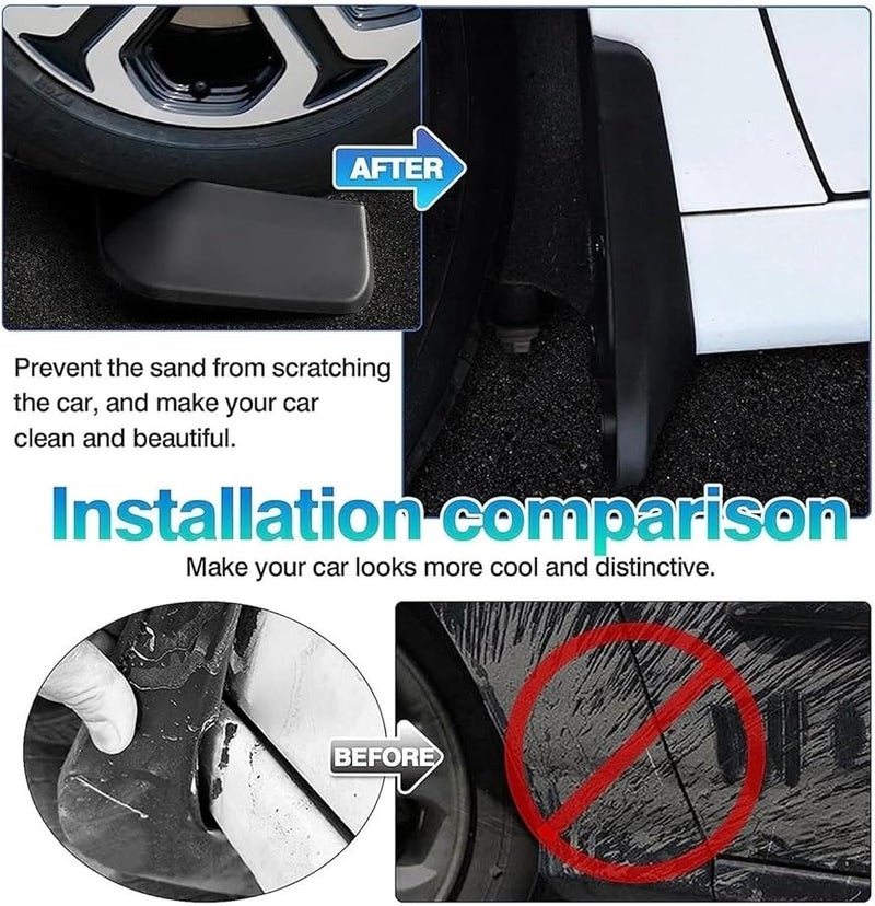 2020 2024 Toyota RAV4 XA50 Front Rear Mud Flaps Splash Guards 4 PCS Set - Image 4