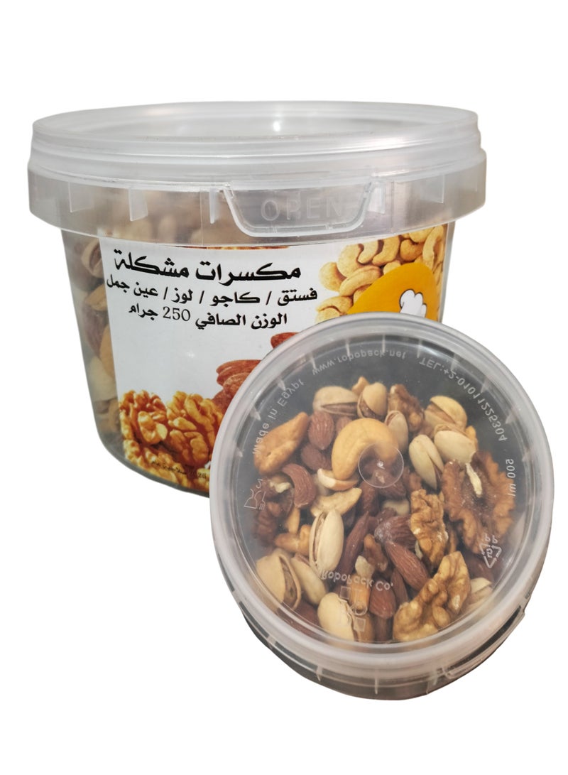 مكسرات مشكلة (فستق/كاجو/لوز/عين جمل) صافي 250 جم - Image 3