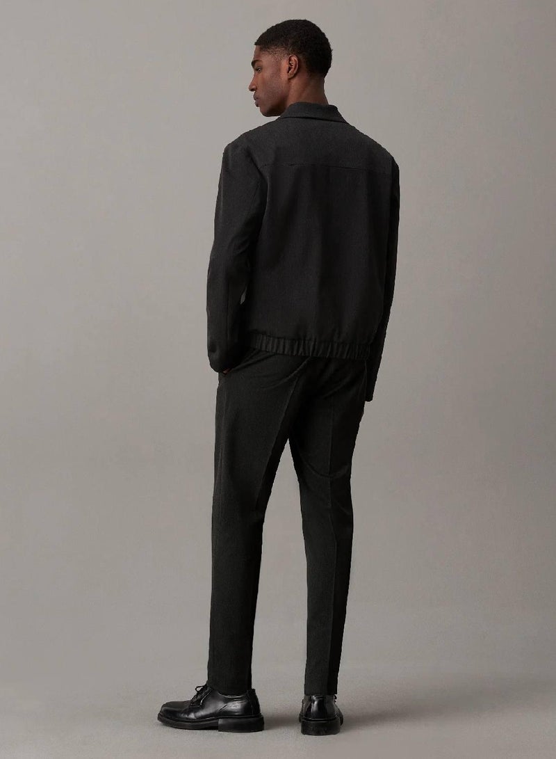 CALVIN KLEIN Slim Tapered Flannel Trousers - Image 2