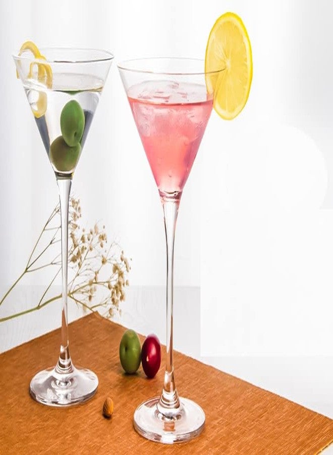 VILON Italian Premium Martini Glasses Set of 10-Hand Blown Crystal Martini Glasses-Elegant Cocktail Glasses for Bar,Martini,Cosmopolitan,Manhattan, Gimlet,Pisco Sour 180 ML(180 ML, 10) - Image 2