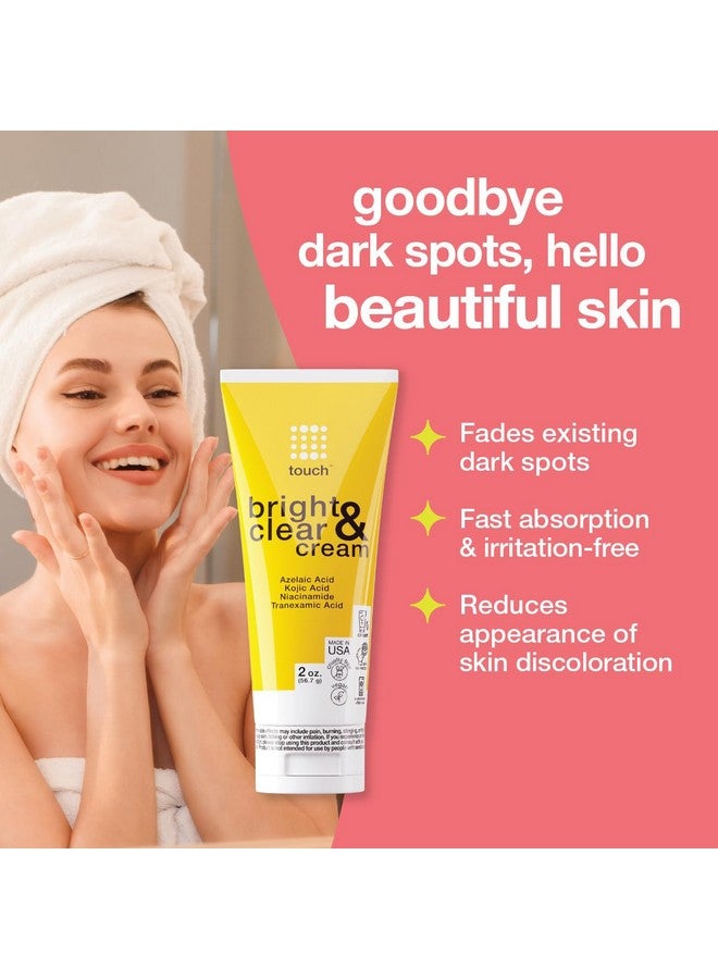TOUCH Skin Bright Cream for Dark Spots on Face - Azelaic Acid with Kojic Acid, Tranexamic Acid, & Niacinamide - Age Spot, Sun Spot, and Melasma - Image 2