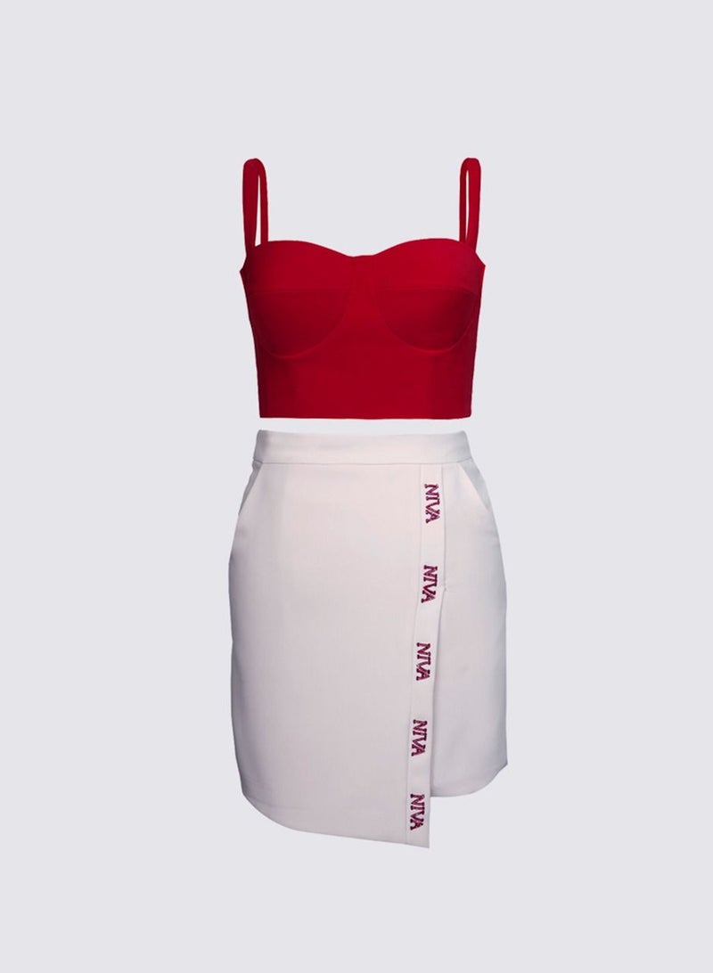 NIVA FASHION HOUSE Corset Crop Top & Skirt  - Image 1