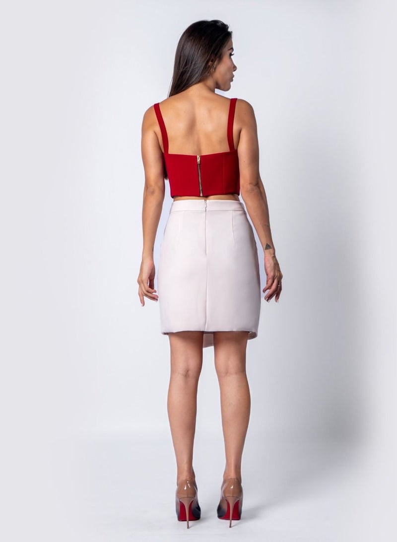 NIVA FASHION HOUSE Corset Crop Top & Skirt  - Image 5