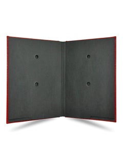 FIS FIS Signature Book, Italian PU Material Cover, 18 Sheets with Gift Box, Maroon Color, 240 x 340 mm - FSCL18MRD2  - Image 2