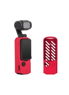 Generic Protective Case For DJI Osmo Pocket 3 Silicone Sleeve Cover Pocket 3 Camera Case Skin Shell Protector (Red)  - Image 1