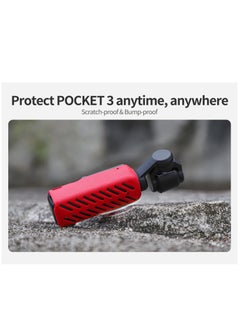 Generic Protective Case For DJI Osmo Pocket 3 Silicone Sleeve Cover Pocket 3 Camera Case Skin Shell Protector (Red)  - Image 4