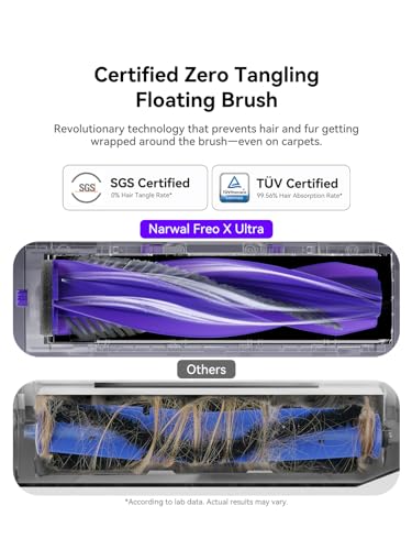 Narwal Robot Vacuum and Mop Zerotangling Floating Brush Model Freo Z Ultra Freo Z10 Freo Pro Freo X Ultra Freo X Plus - Image 3