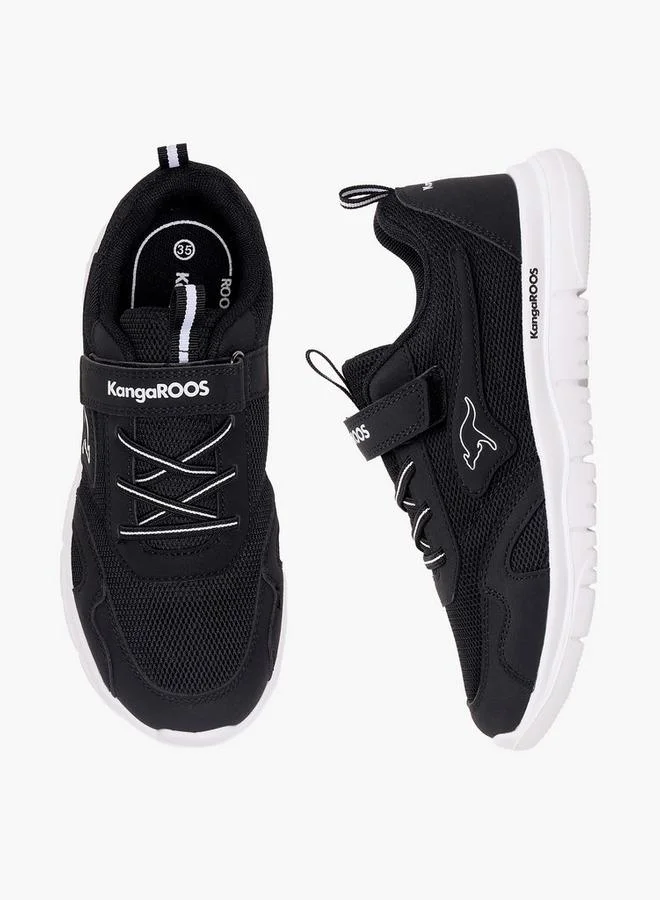 Kangaroos BLACK Boys Hook & Loop Sports Shoes for Men | Best Price UAE