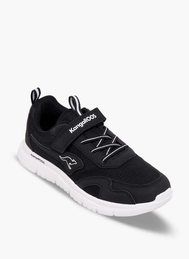 Kangaroos BLACK Boys Hook & Loop Sports Shoes for Men | Best Price UAE