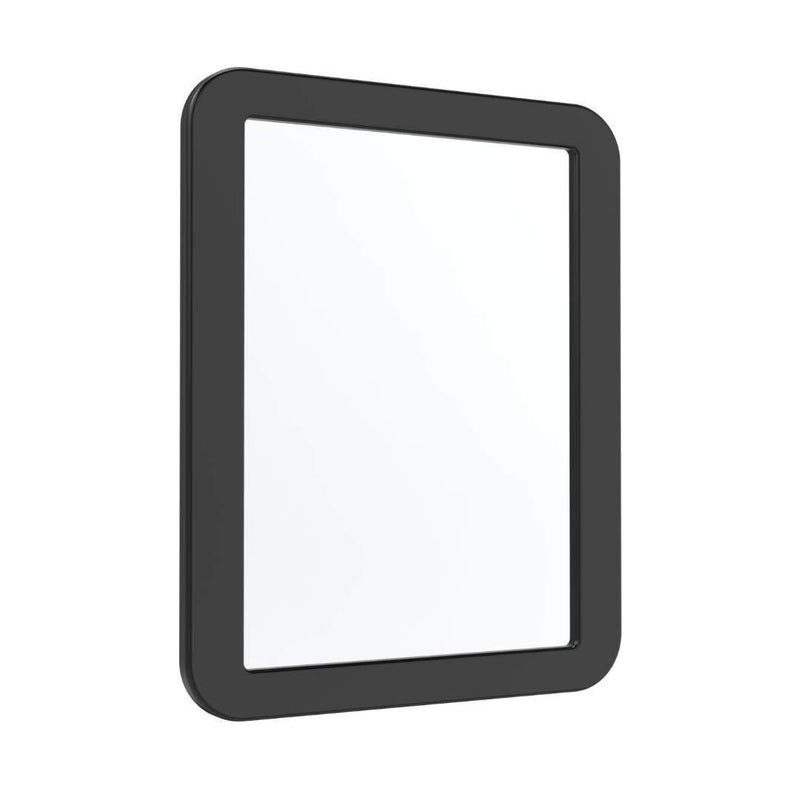 LyCloud Magnetic Locker Mirror 5 x 7 Magnetic Back Sticks to Any Ferrous Metal Surface Ideal Mirror for School Locker Bathroom Household Refrigerator or Office Cabinet Black
