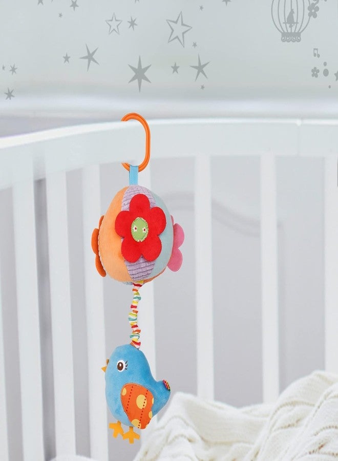 FabeKee My First Baby Toy,Soft Hanging Crinkle Squeaky Dangling Toy Car Seat Stroller Toys with Plush Animal C-Clip Ring for Infant Babies Boys and Girls (Blue) - Image 5