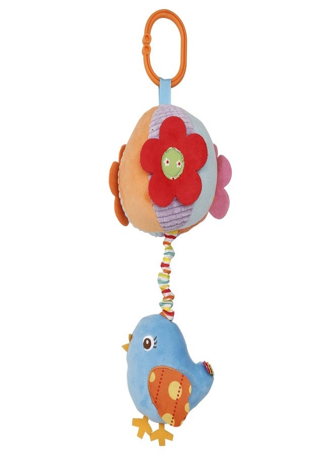 FabeKee My First Baby Toy,Soft Hanging Crinkle Squeaky Dangling Toy Car Seat Stroller Toys with Plush Animal C-Clip Ring for Infant Babies Boys and Girls (Blue) - Image 2