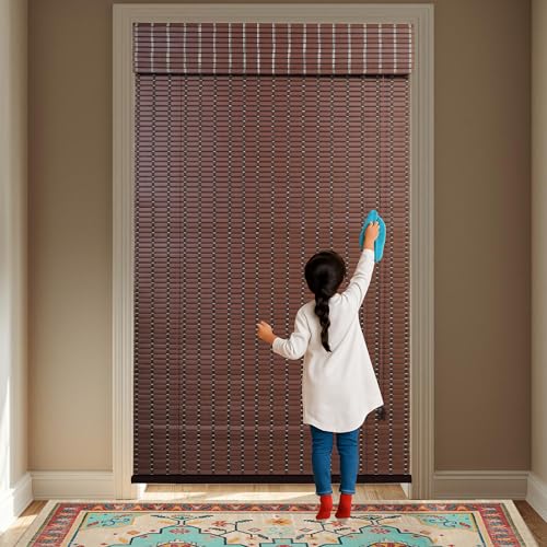 Mr.ChickWala PVC Roll up Blind Window Heat High Temperature Desert Whether Curtain for Homes (4 FEET Width X 8 FEET Height) - Image 4