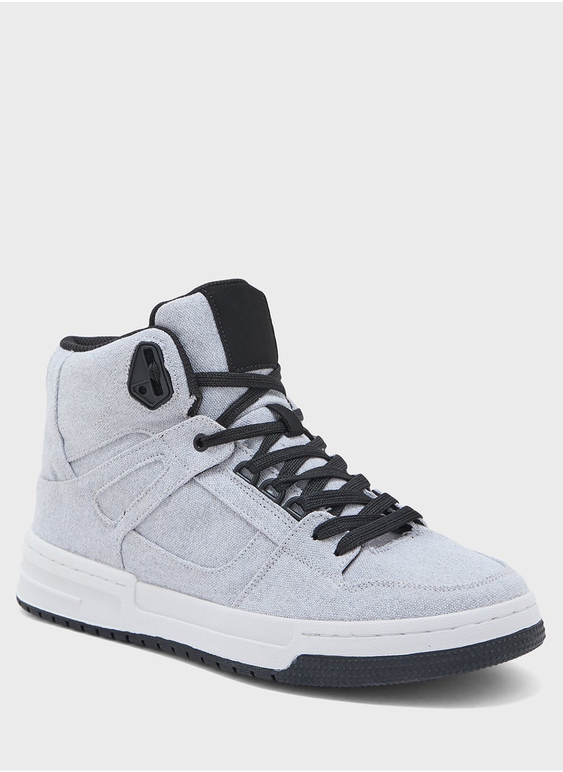 Seventy Five - Denim Skateboard High Top Sneakers - Image 1