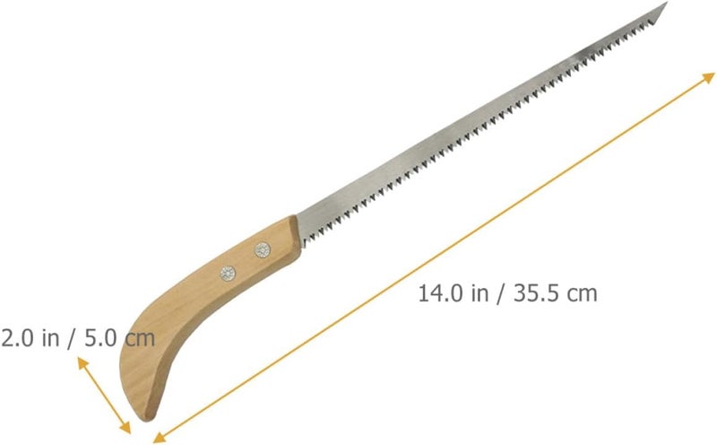 2pcs Hand Saw for Trees and Wood Pruning Saw with Wood Handle, Double-edged Blade Gardening Tool for Tree Trimming and Camping Use - Image 2