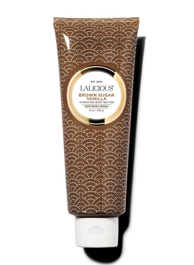 LALICIOUS Brown Sugar Vanilla Body Butter Hydrating Body & Skin Moisturizing Cream With Whipped Shea Butter Vitamin E Cucumber Extract & Apricot Oil No Parabens (8Oz) - Image 1