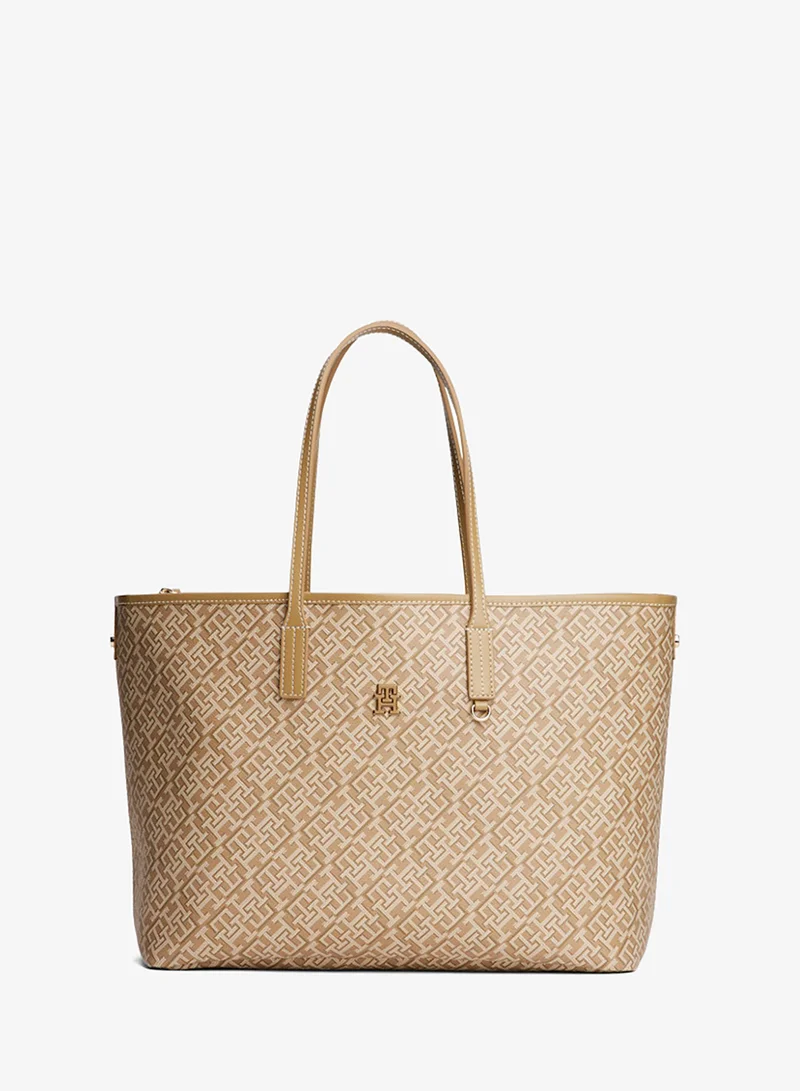 تومي هيلفيغر Monoplay Leather Tote
