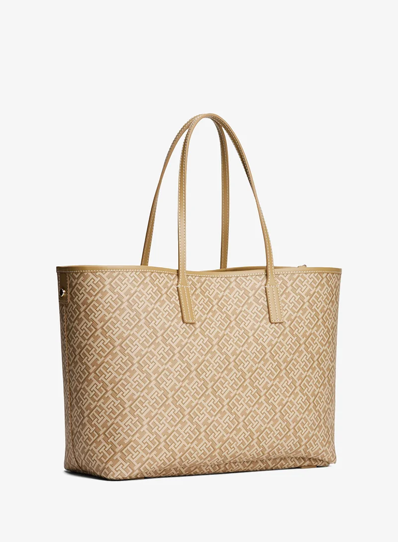 تومي هيلفيغر Monoplay Leather Tote