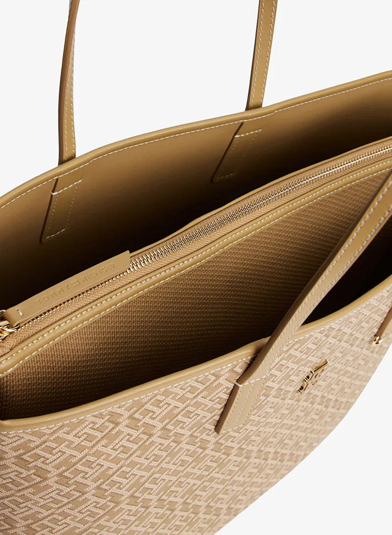 TOMMY HILFIGER  Monoplay Leather Tote for Women | Best Price UAE