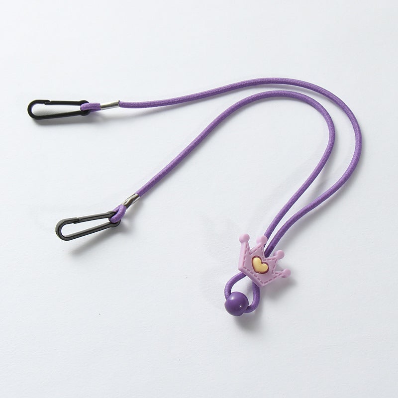 Cartoon Kids Mask Lanyard Adjustable Ear Saver 15 The Purple Monster - Image 2