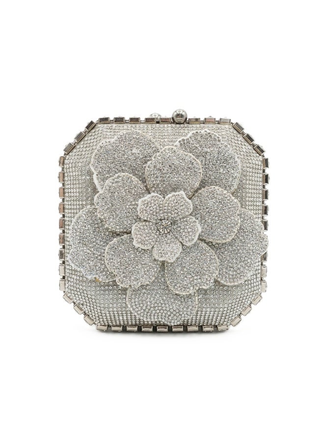 Vbranda Elegant evening clutch designed with a luxurious floral shape VS-63 - Image 2