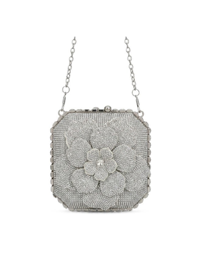 Vbranda Elegant evening clutch designed with a luxurious floral shape VS-63 - Image 1