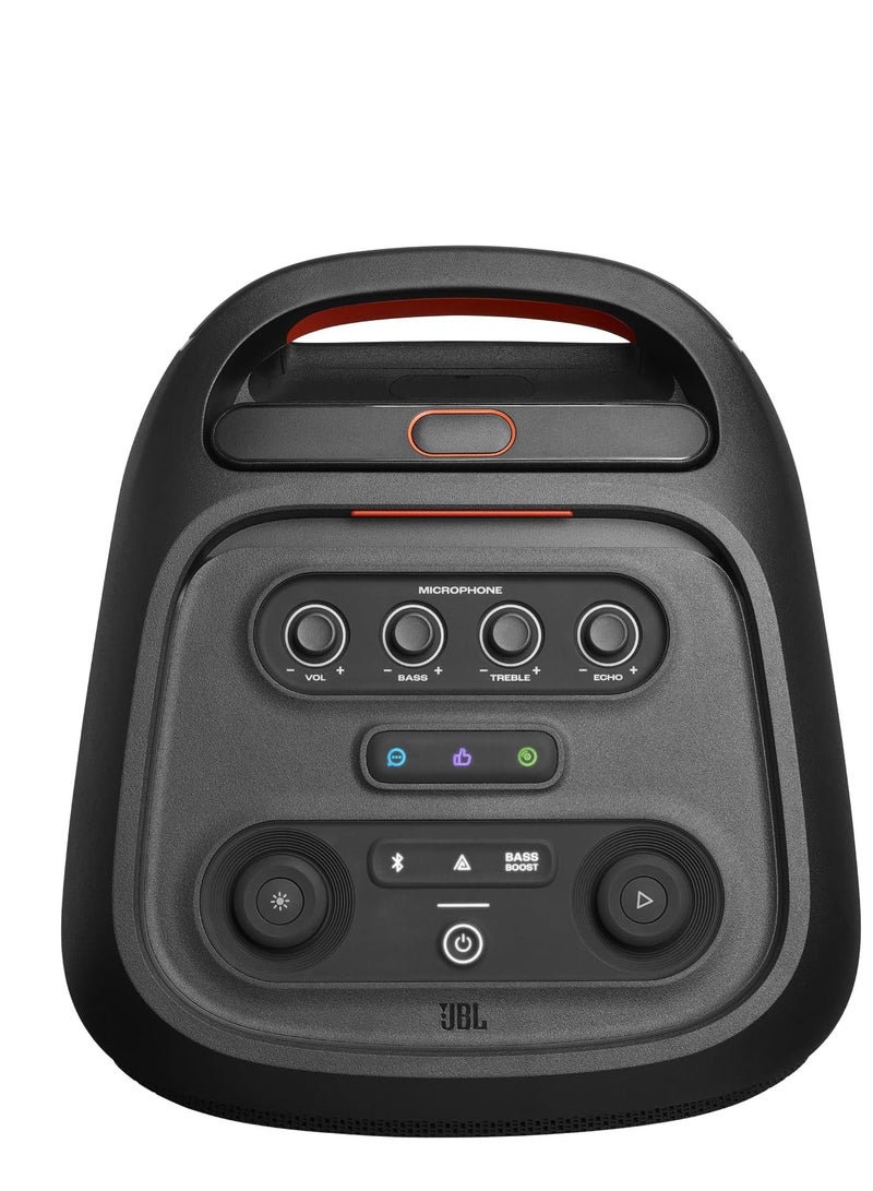 JBLTM JBL PartyBox Stage 320 – Powerful JBL Pro Sound, Futuristic Lightshow, 18H Playtime, AI Sound Boost, Multi-Speaker Auracast & Dual Mic/Guitar Inputs, JBLPBSTAGE320UK  - Image 3