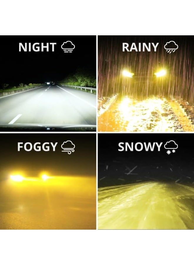 Conpex RX10 9005 3-Color LED Headlight Bulbs with Bluetooth App Control – 16000 Lumens, 160W, 4300K / 6000K Color Temperature - Image 5