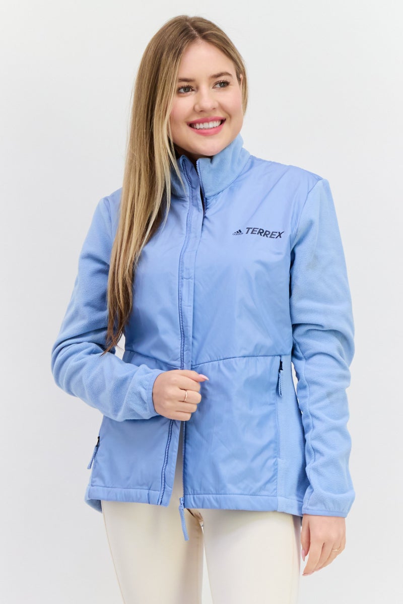 Adidas Women Sportswear Fit Training Jacket, Blue - Image 1