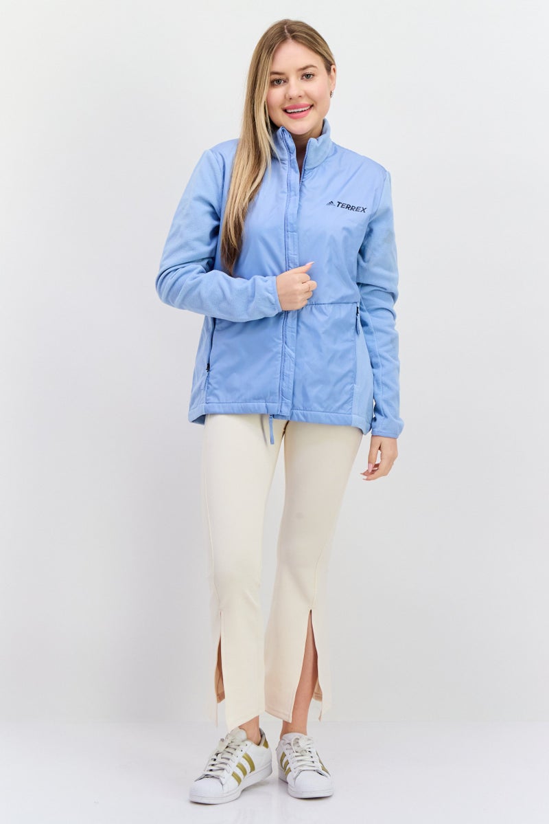 Adidas Women Sportswear Fit Training Jacket, Blue - Image 4