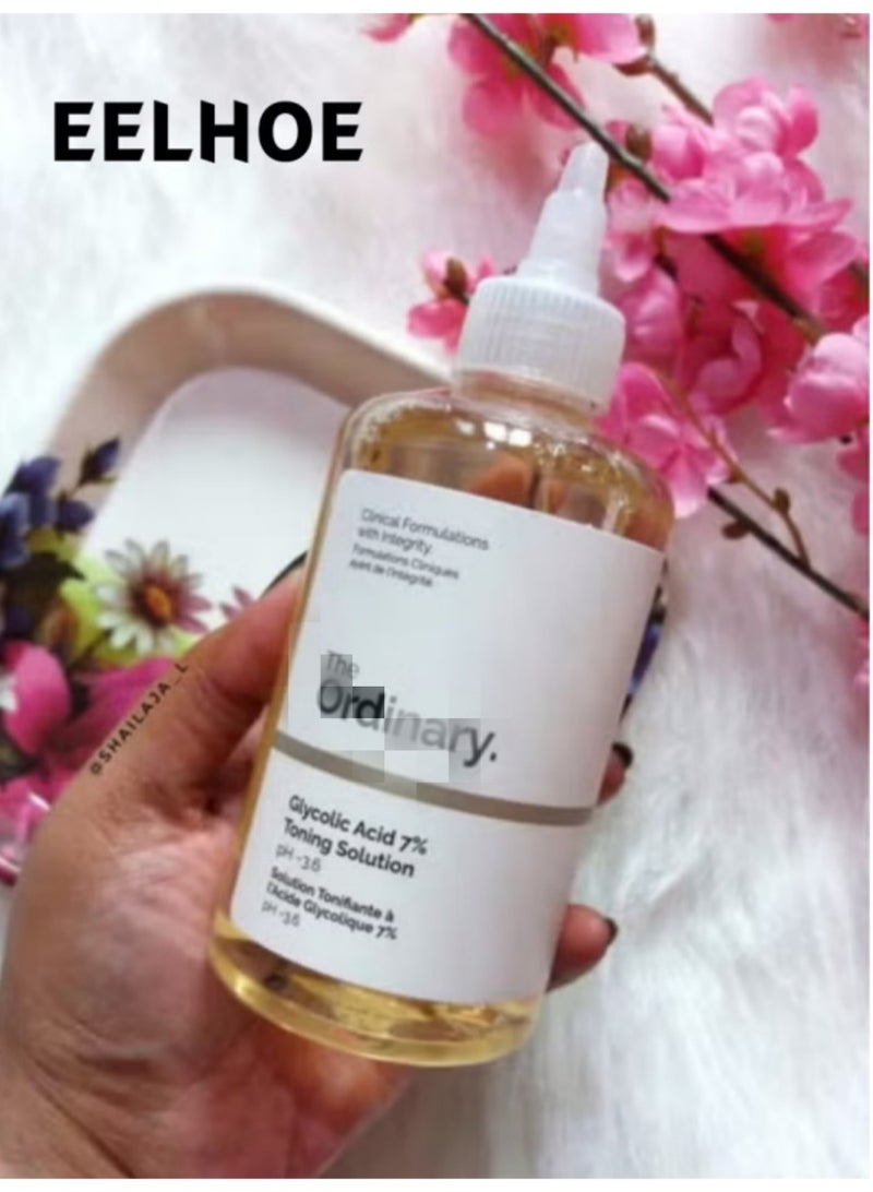 إيلهو تونر تقشير بحمض الجليكوليك بنسبة 7٪ – تونر للوجه لتنقية المسام بعمق يمنح بشرة ناعمة ومشرقة ومتجانسة اللون، بسعة 240 مل - Image 3