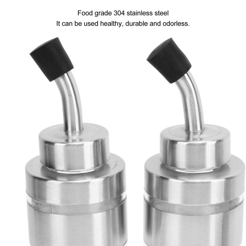 Stainless Steel Seasoning Jar Set 4 Piece Slim Containers with Non Slip Bottom - Image 5