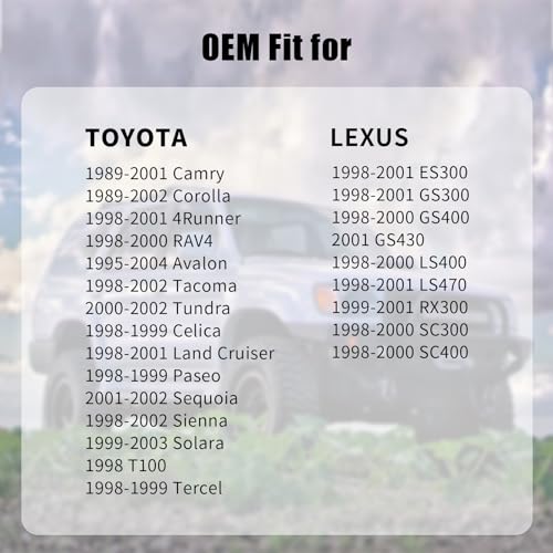 Anleecap Gas Cap Fuel Cap For Toyota Lexus, 1989-2001 Camry, 1989-2002 Corolla, 1998-2001 4Runner, 1998-2000 RAV4, 1998-2002 Tacoma/Sienna, 2000-2002 Tundra, 2001-2002 Sequoia, 1995-2004 Avalon, 77310-48020 - Image 2