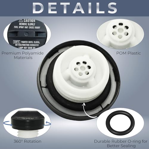 Anleecap Gas Cap Fuel Cap For Toyota Lexus, 1989-2001 Camry, 1989-2002 Corolla, 1998-2001 4Runner, 1998-2000 RAV4, 1998-2002 Tacoma/Sienna, 2000-2002 Tundra, 2001-2002 Sequoia, 1995-2004 Avalon, 77310-48020 - Image 3
