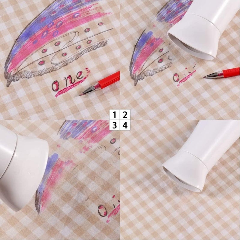 Goodern Heat Erasable Pens 4 Pieces Fabric Marking Pens with 20 Refills for Quilting Sewing DIY Dressmaking Fabrics Tailors Sewing Fabrics Tailor's Chalk Pencils Pen Heat Erasable Fabric Marking Pens - Image 5