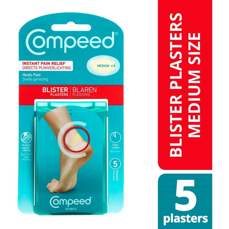 Compeed لاصقات الفقاعات حجم متوسط - 5 رقع