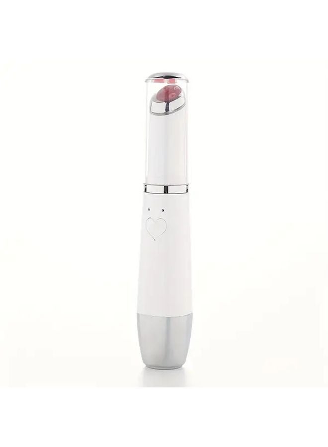 Moonlight White USB Rechargeable Portable Eye Massager with Vibration Face Lifting Device - Image 1