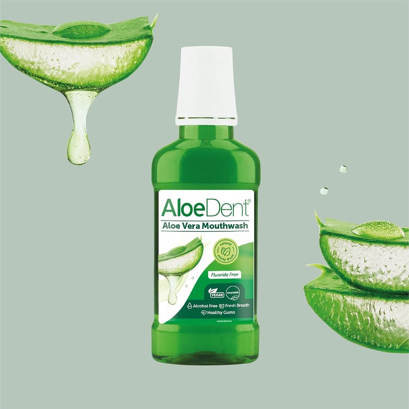 Aloe Dent Optima AloeDent Aloe Vera Mouthwash Fluoride Free Natural Action Vegan Cruelty Free SLS Free Alcohol Free Healthy Gums 250 ml - Image 5