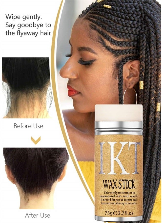 ANWOOR Hair Wax Stick, Styling Wax for Smooth Wigs, Slick Stick for Hair Non-greasy Styling Hair Pomade Stick for Flyaways Edge & Frizz Hair - 2.7 Oz - Image 5